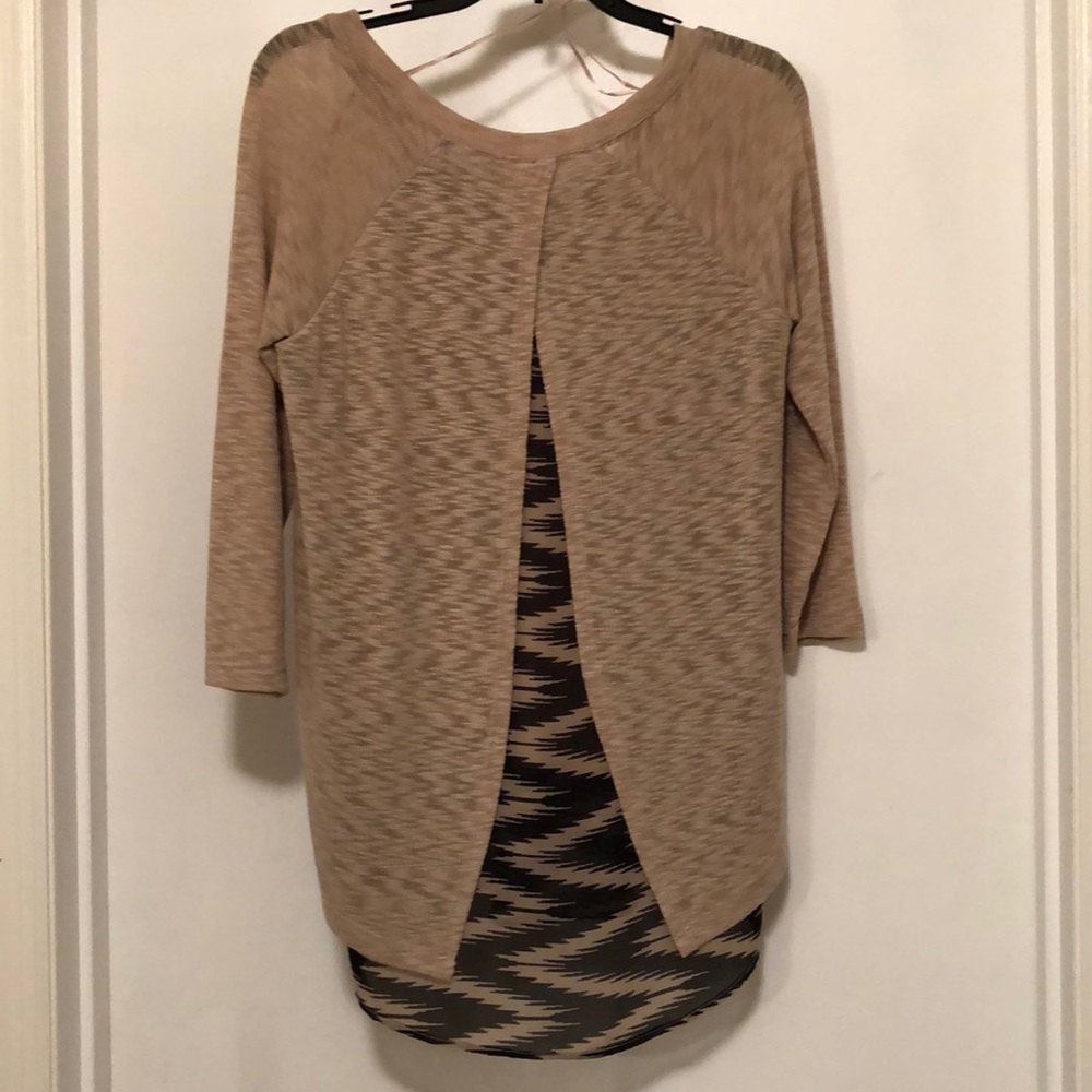 Red Camel Knit Top
